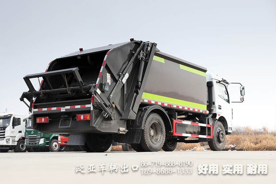 压缩式垃圾车,9立方垃圾车,东风环卫车,垃圾车厂家,垃圾车销售,4*2垃圾车