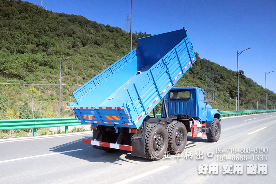 EQ2100自卸汽车,5吨尖头自卸车,东风蓝自卸车,出口车专供,六驱自卸车,6*6公路运输车