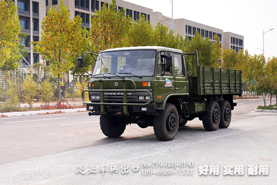 EQ2102东风六驱双排越野卡车_3.5吨平头柴油越野汽车_东风6*6运兵车民用版出口