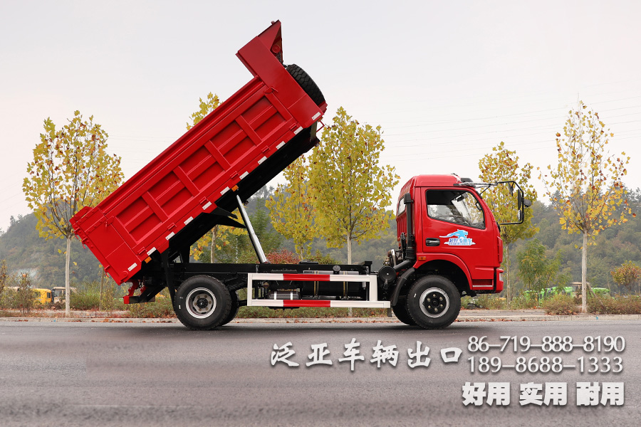 5吨自卸车,东风轻卡自卸,出口专供卡车,东风单排4*2,轻型自卸货车