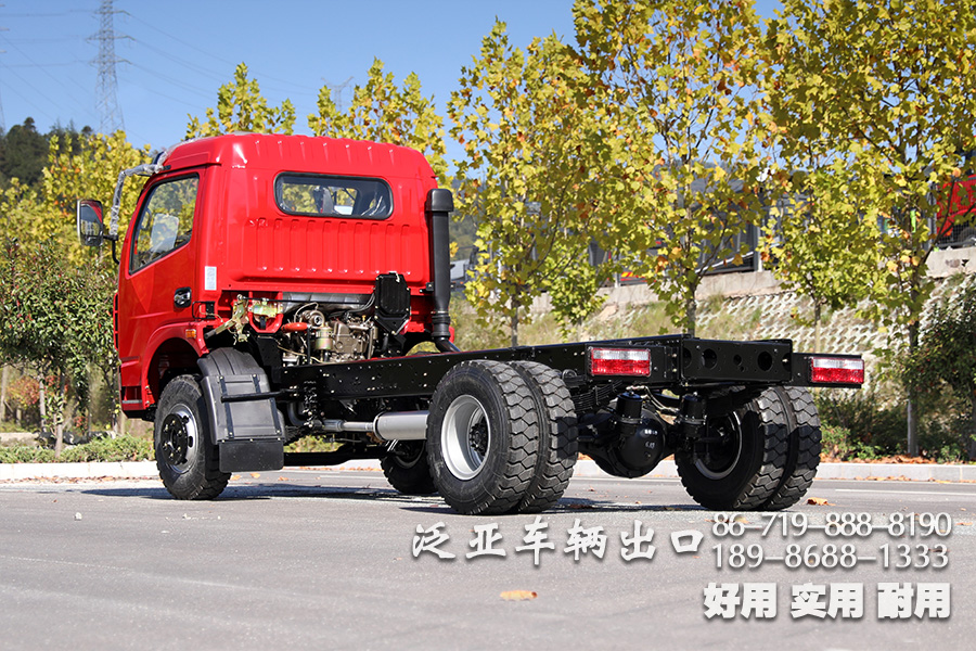 5吨自卸车底盘,东风轻卡自卸底盘,出口专供卡车底盘,东风单排4*2,轻型自卸货车底盘