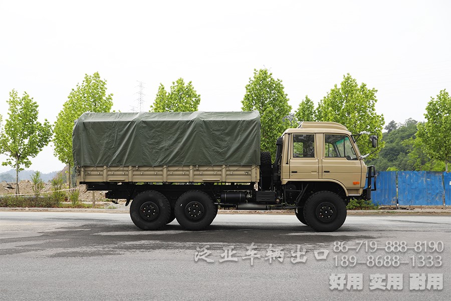 EQ2102N 双排越野卡车 六驱越野专用车 越野载货卡车 210马力越野车 高配平头沙漠越野车 越野载货卡车出口型